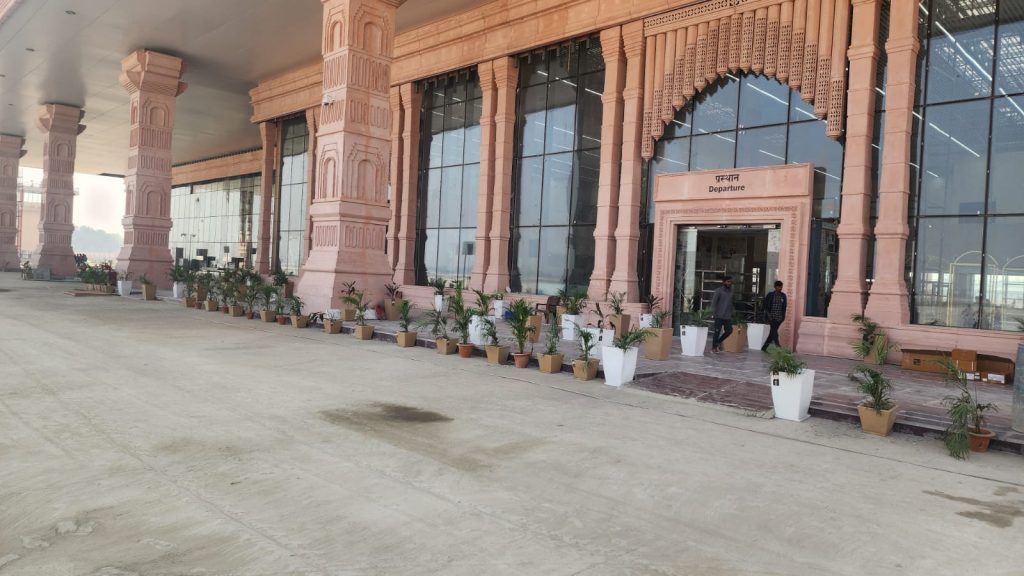 "High-Flying Devotion: Ayodhya Airport Becomes Epicenter as VIPs Converge for Ram Temple Visit"
